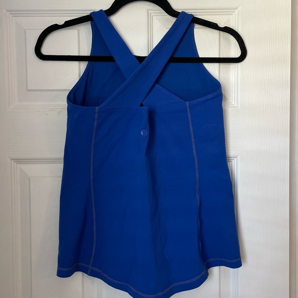 Lululemon Blue Cross-Back Tank - Picture 1 of 5